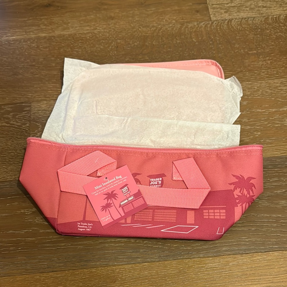 Trader Joe's Pink Insulated Bag